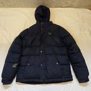 L.L. Bean Kids 3 In 1 Navy Hooded Puffer Coat